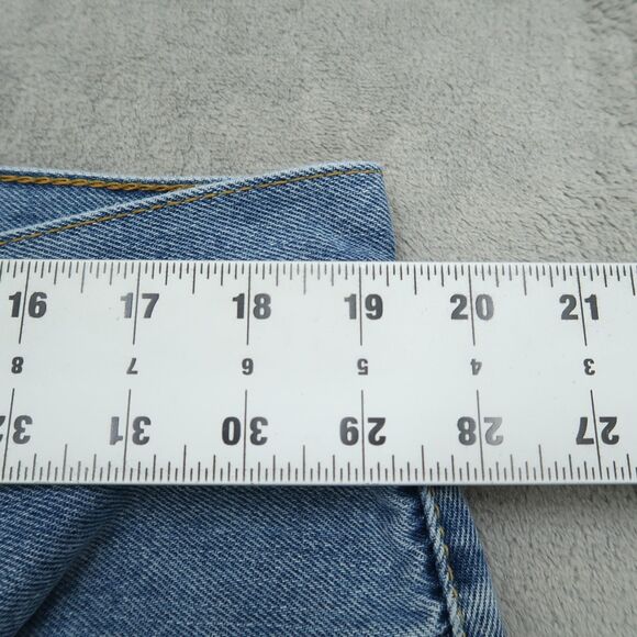 Levi's 505 Jeans Mens Size 38x30 Blue Regular Straight 100% Cotton Denim Pants - Picture 3 of 16